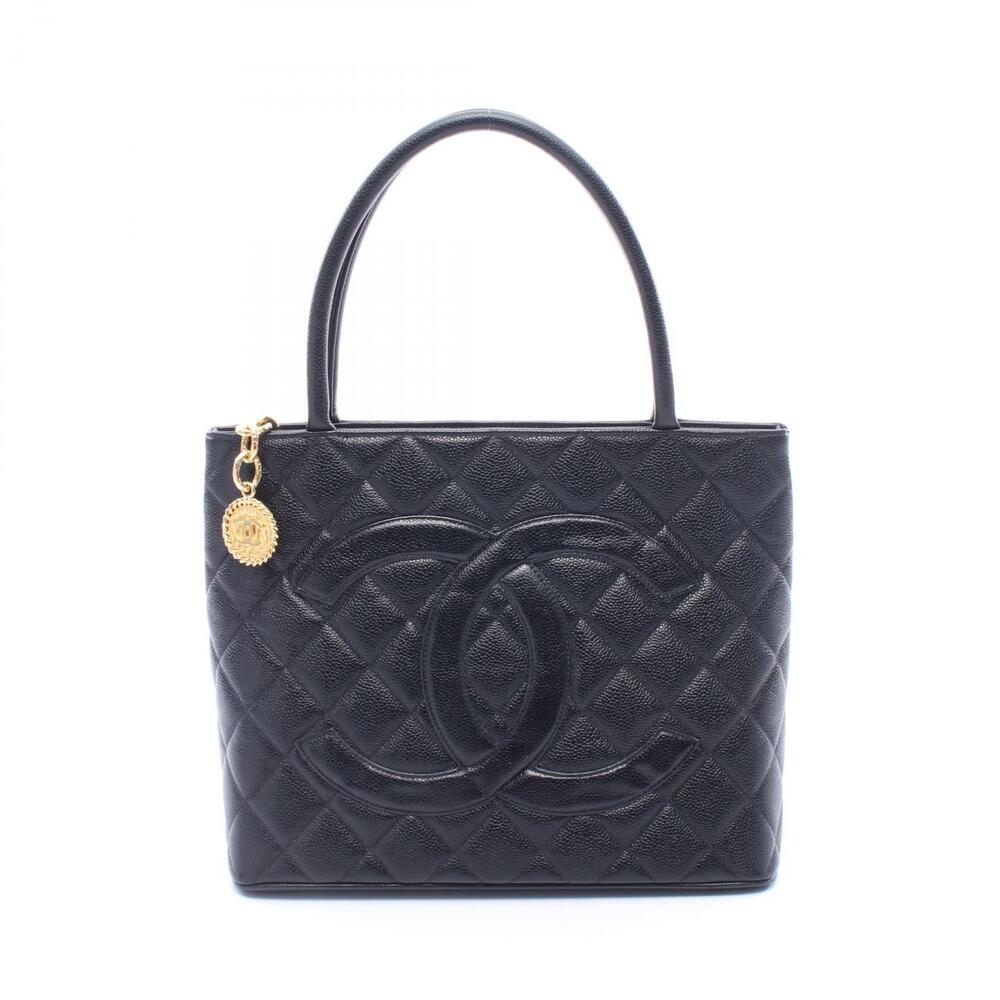 Chanel Reissue Tote Bag Caviar Leather Grained Calfskin Black